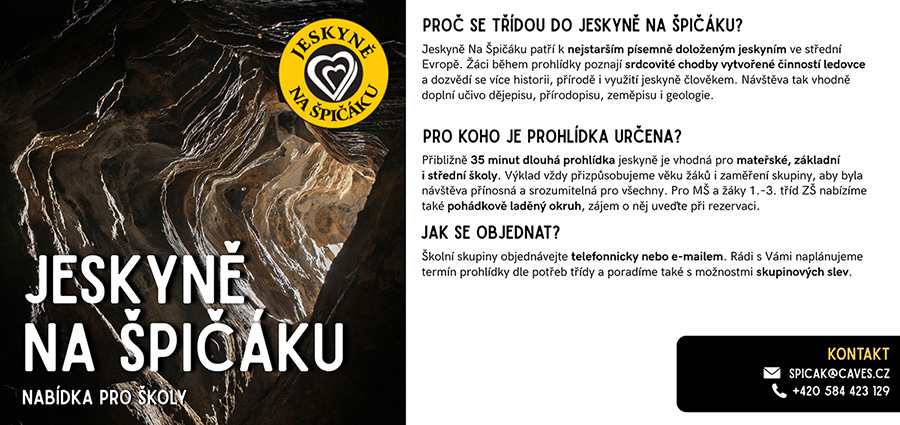 Jeskyně Na Špičáku - pro školy