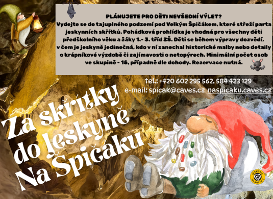 Za skřítky do Jeskyně Na špičáku - nabídka
