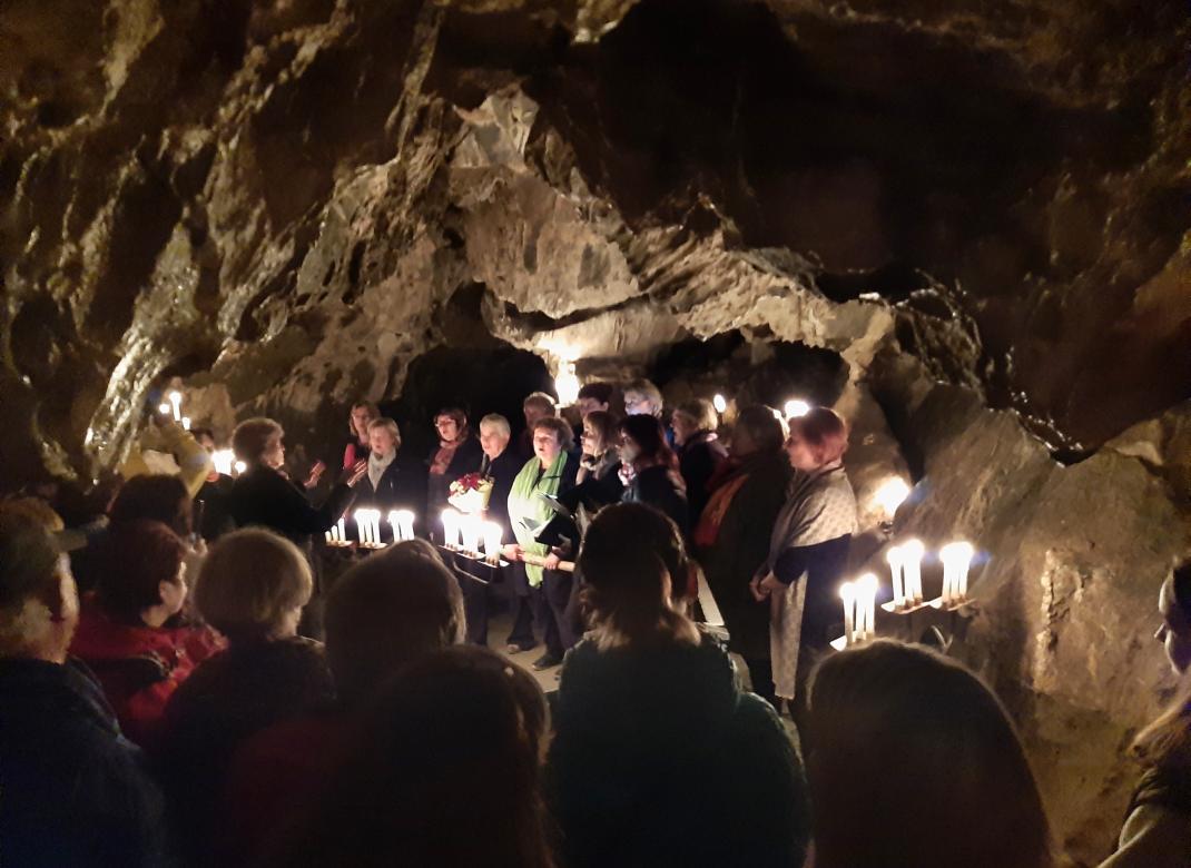 pěvecký sbor Radost v jeskyni Na Špičáku, 2021